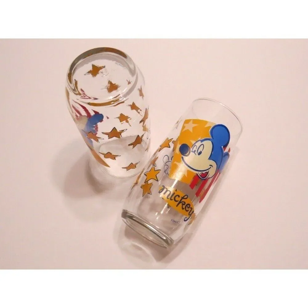 Anchor Hocking Set of 2 Disney  Mickey Mouse Stars & Stripes 6